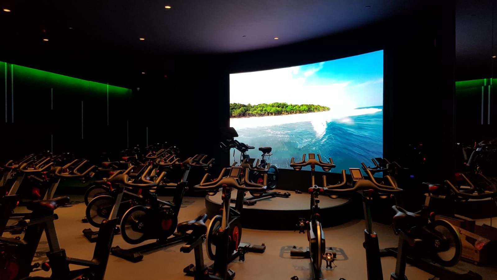 Indoor gym LED wall