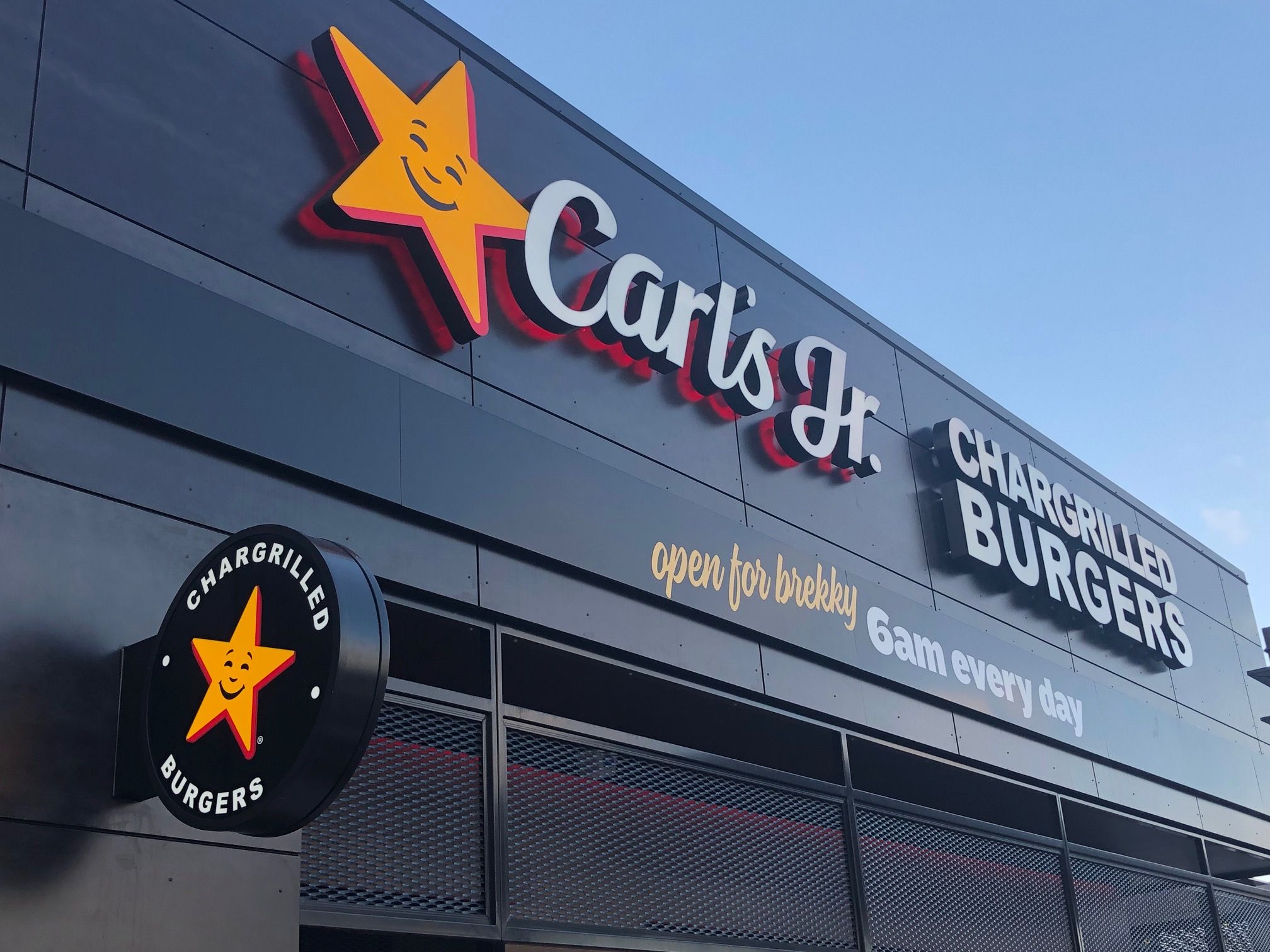Carl's Jr Illuminated Fabricated Lettering