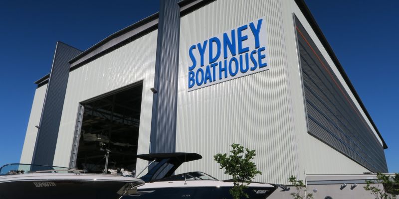 sydney boathouse fabricated building signage