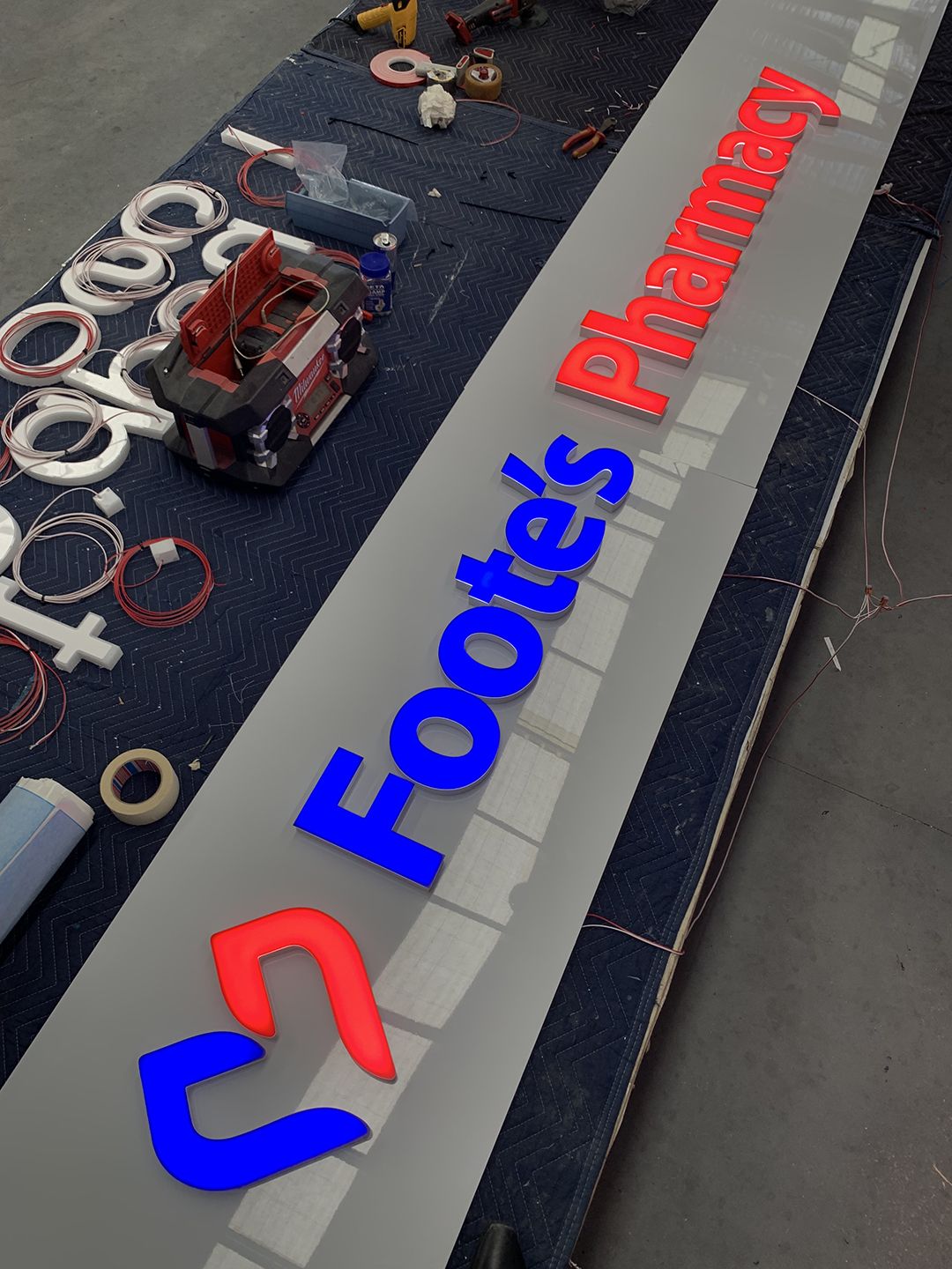 Foote's Pharmacy 3D Printed Building Signage