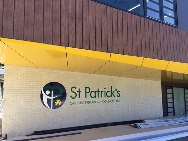 St Patricks Building Signage
