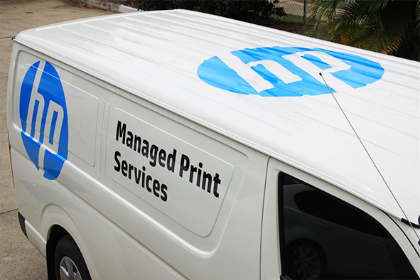 HP Van Vehicle Graphics