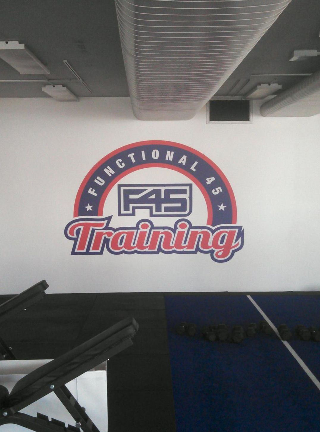 F45 training wallpaper wall graphic