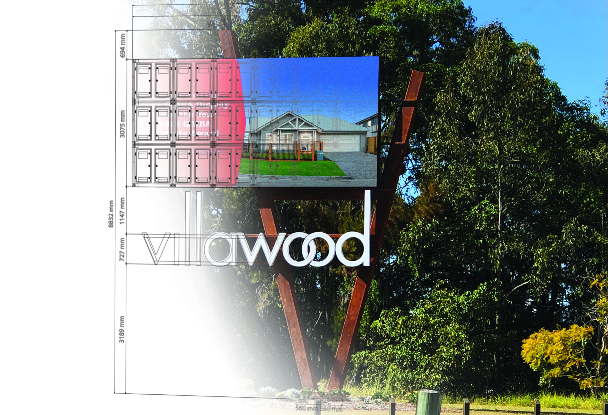 Villawood Digital Pylon Wireframe
