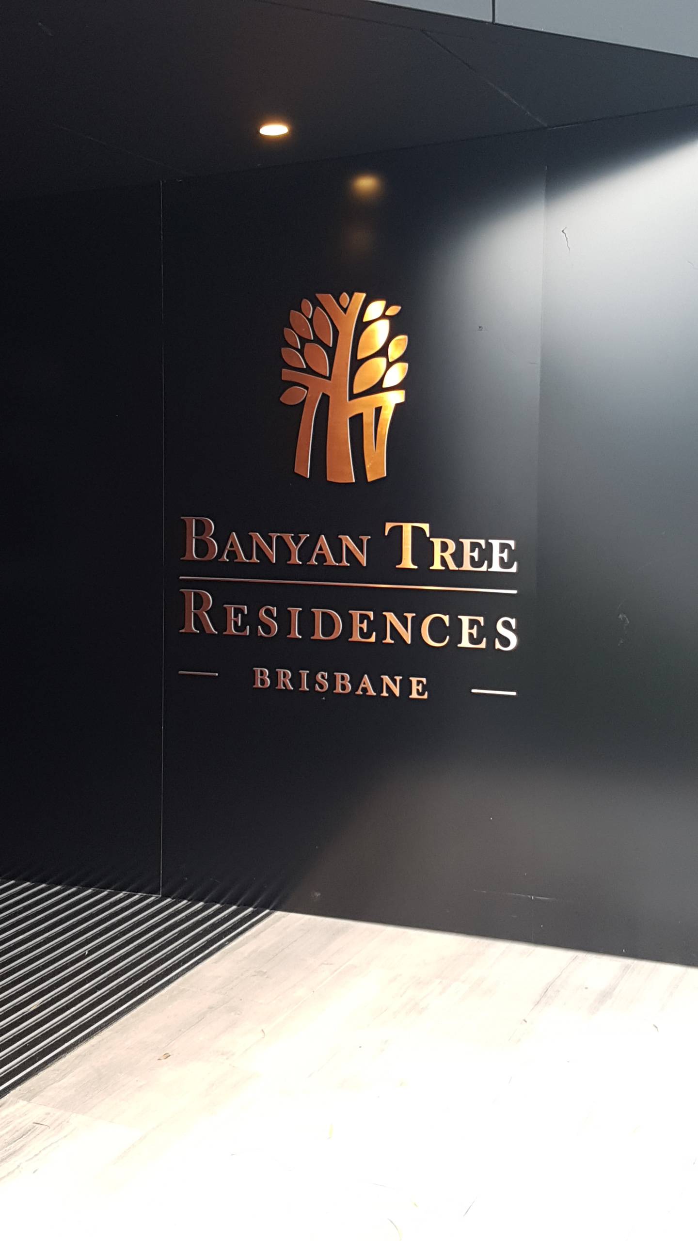 Banyan Tree Reception Sign