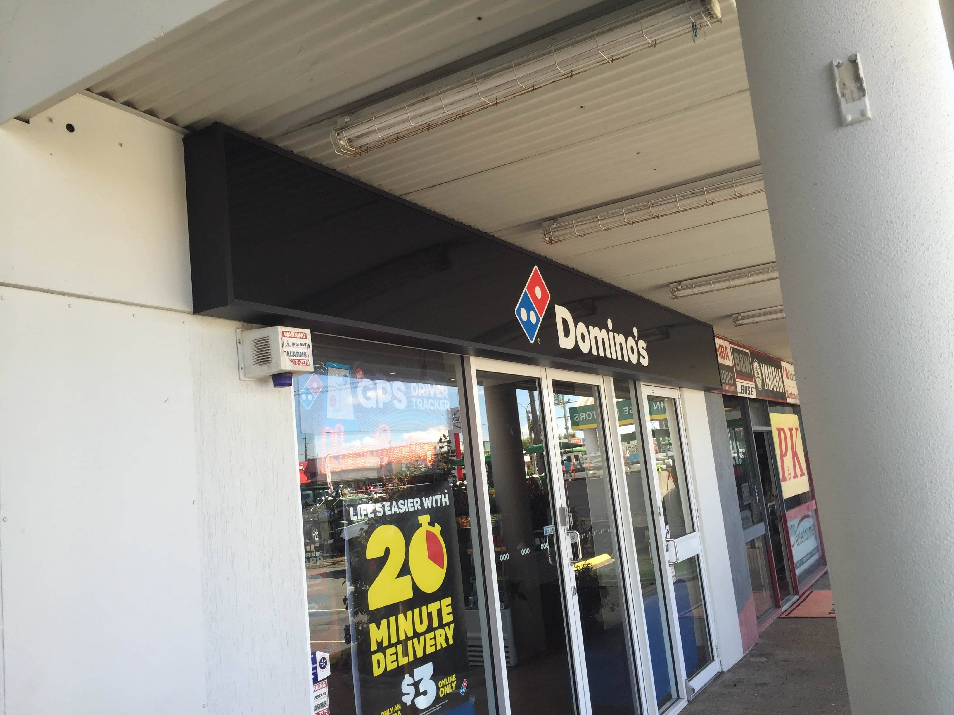 Domino's illuminated signage