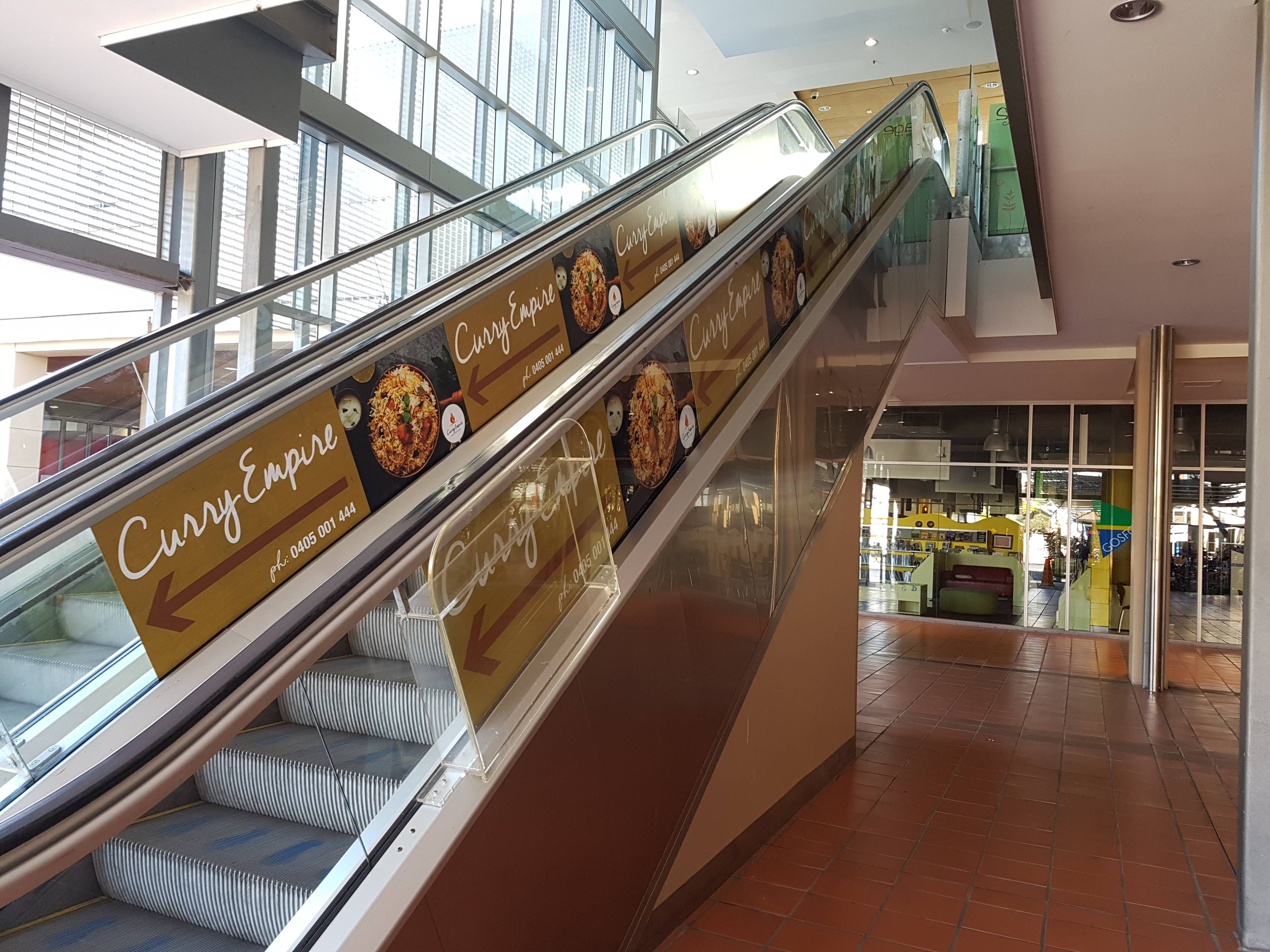 Curry Empire Escalator Graphics