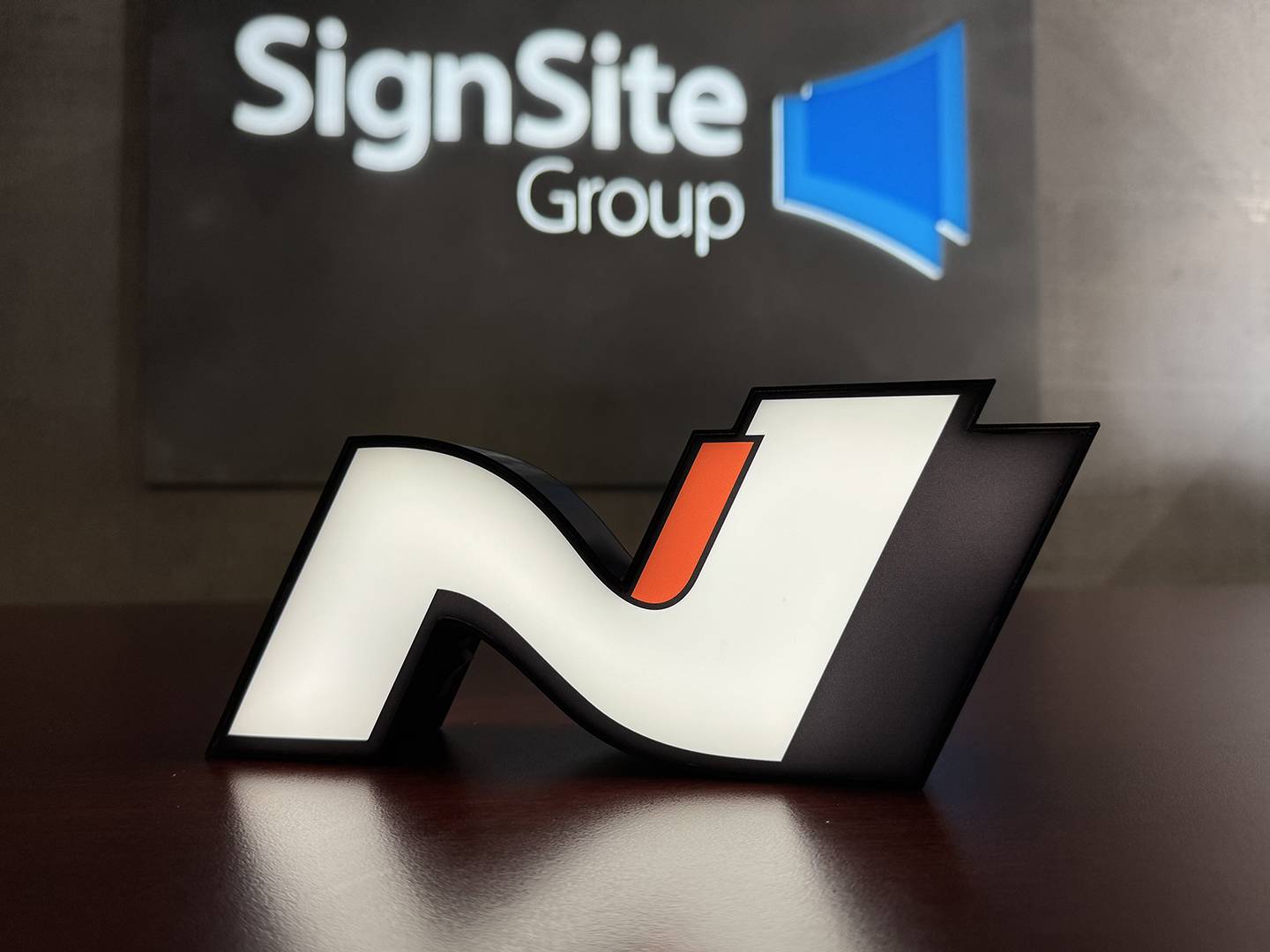 Hyundai N Desk Signs