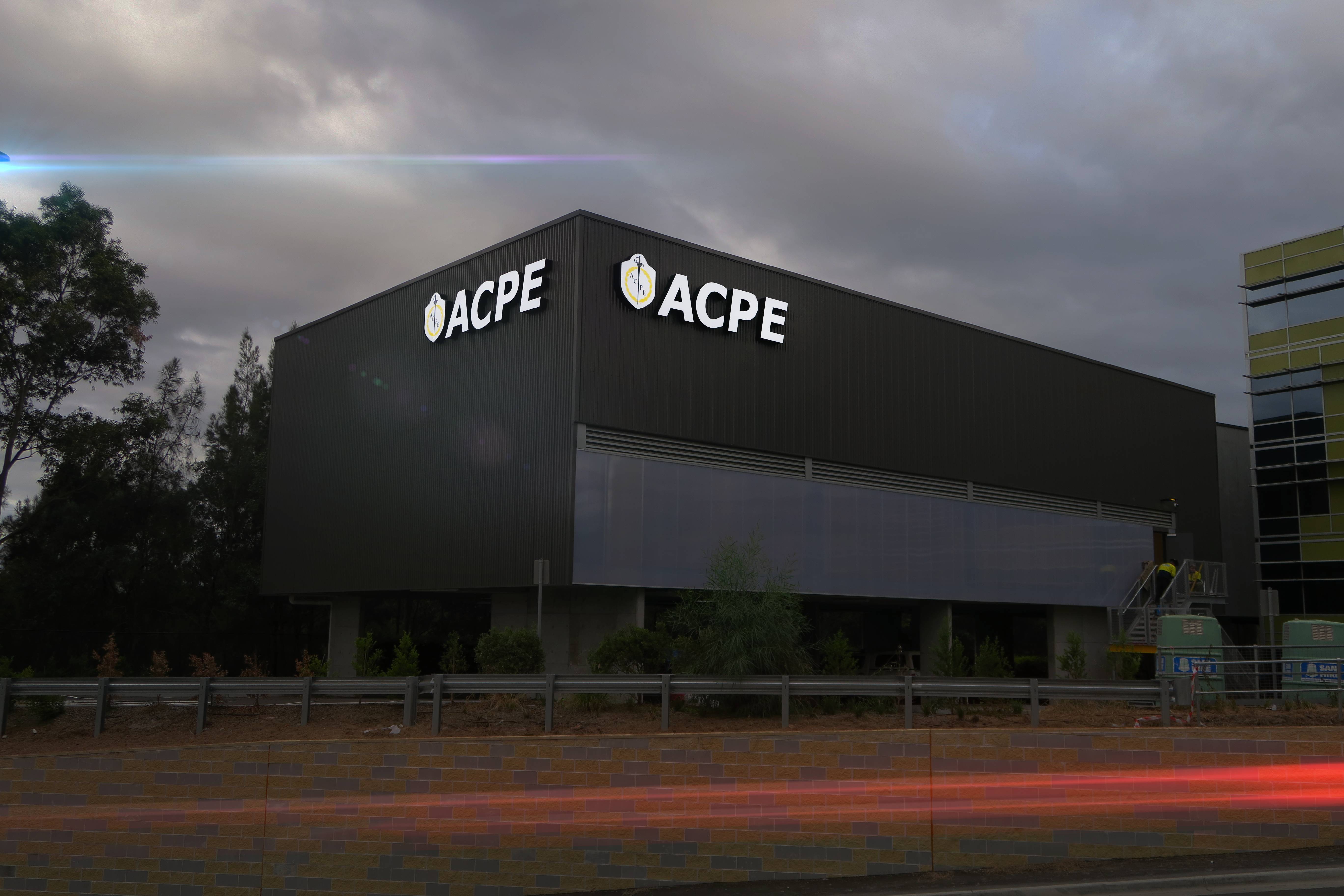 ACPE Fabricated Letters Dusk