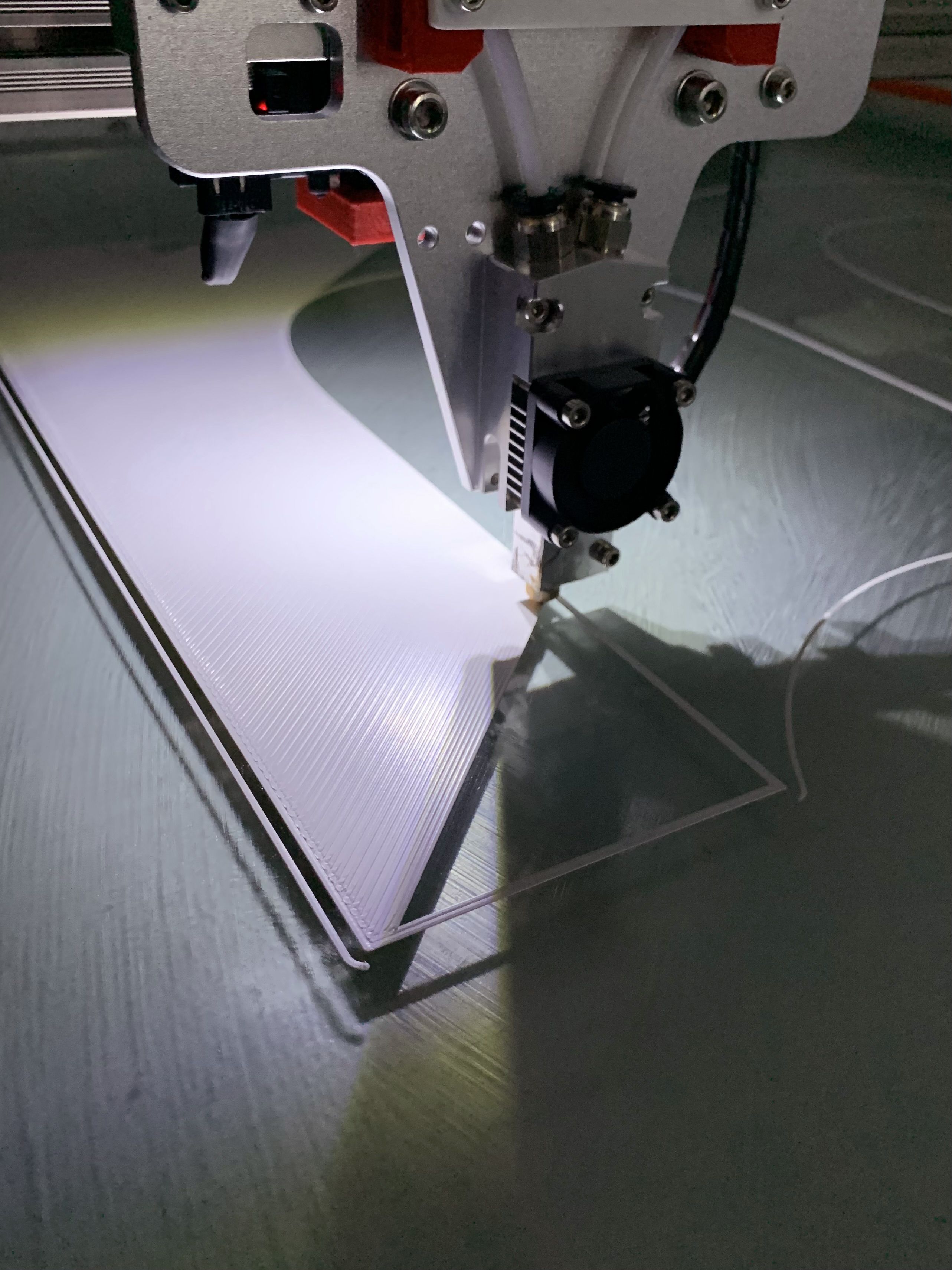 3D Print White M Closeup
