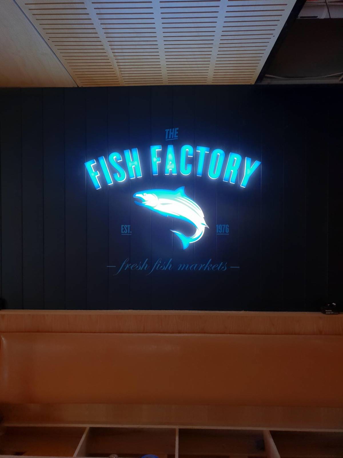 Fish Factory Fabricated Letters
