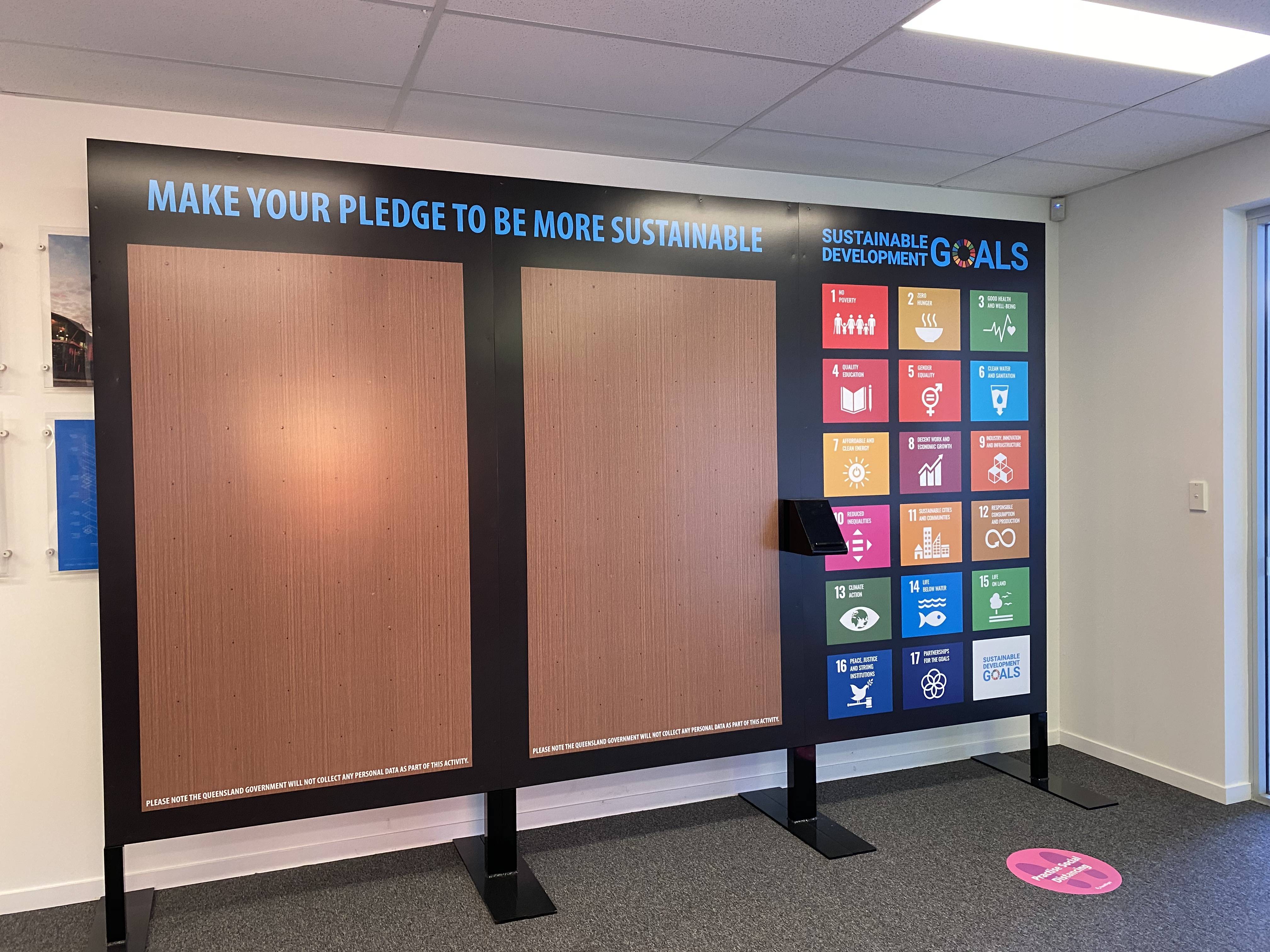 QLD Government Pledge Wall
