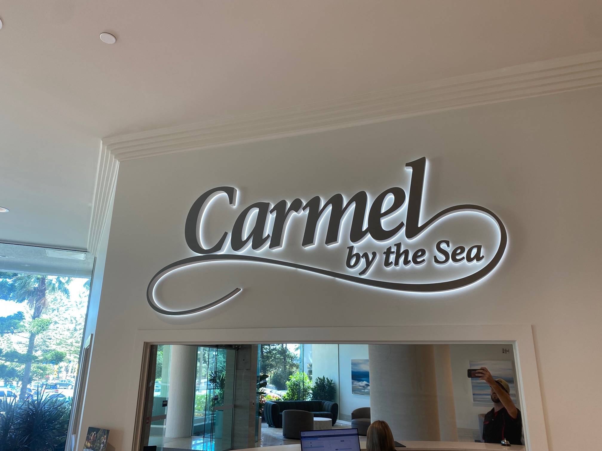 Carmel Reception Sign 3D Printed