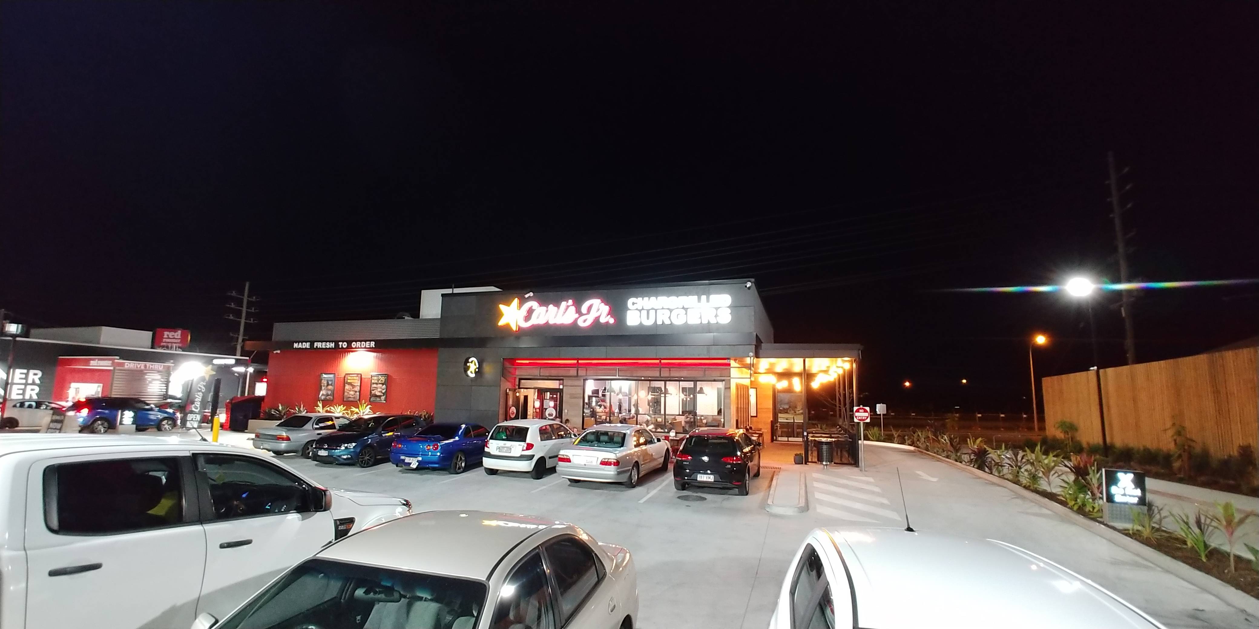 Carl's Jr Exterior Night